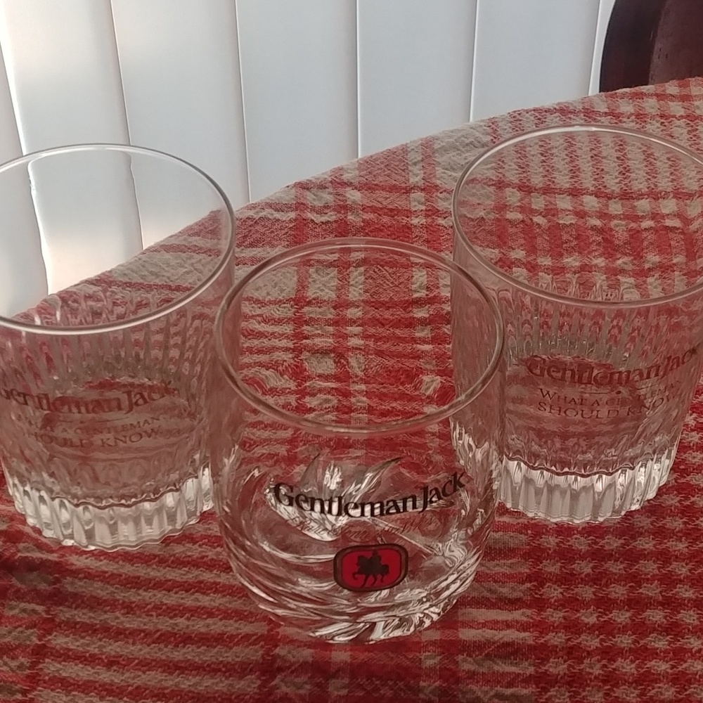 Set of 3 Gentleman Jack Glasses